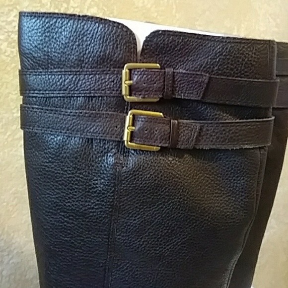 Franco Sarto Leather Knee-high Boots Sz 9 NWB - Picture 9 of 11